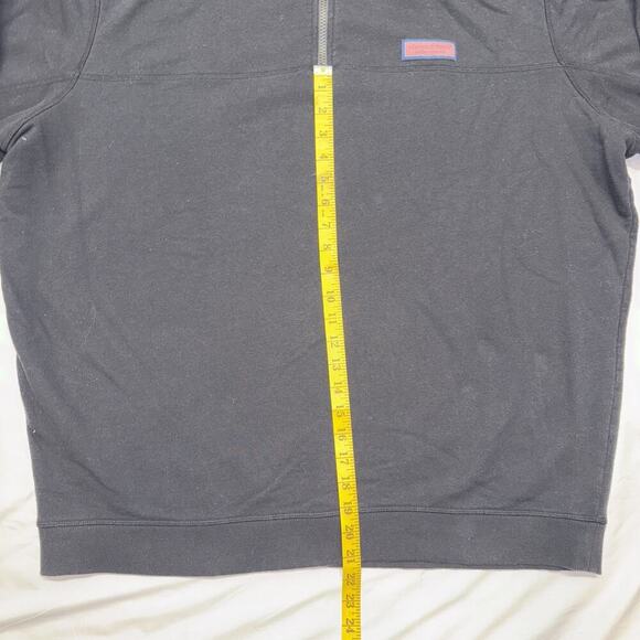 Vineyard Vines Mens Quarter Zip Sweater Size XXL Black Long Sleeve Cotton - Picture 4 of 9